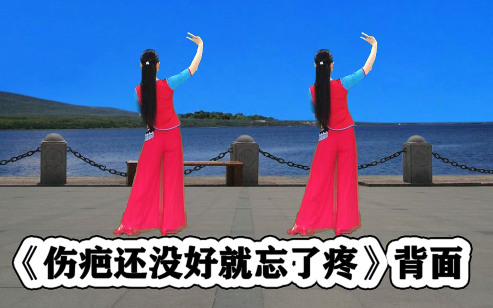 新版优美步子舞《伤疤还没好就忘了疼》背面好听好看更好学跳