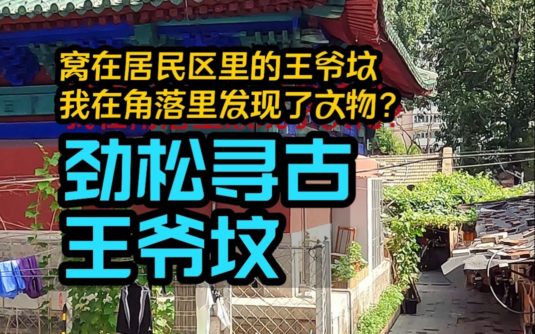 [图]北京劲松曾有清朝四位王爷墓，我在居民区里还找到了散落的文物？