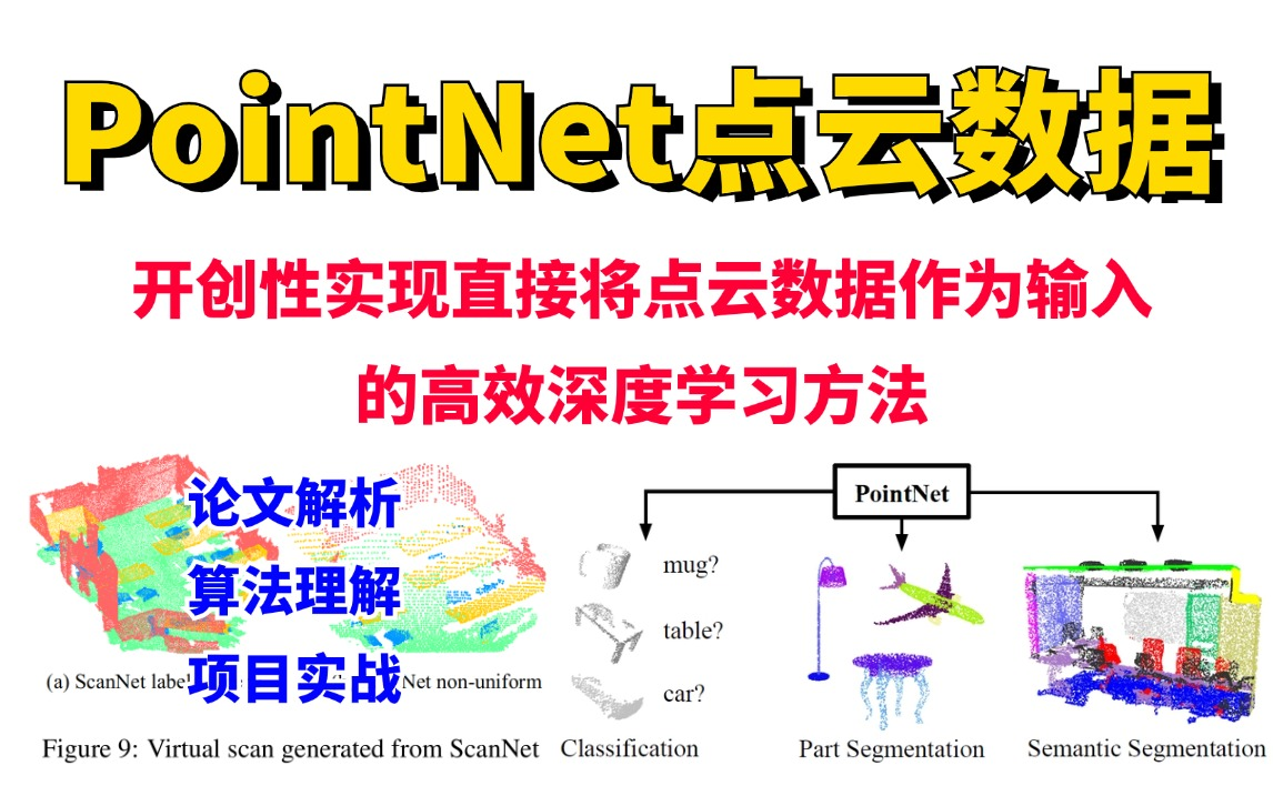 爽了!3小时搞懂PointNet3D点云数据算法,作者亲讲PointNet论文!PointNet++ /自动驾驶/三维重建/机器人导航哔哩哔哩bilibili