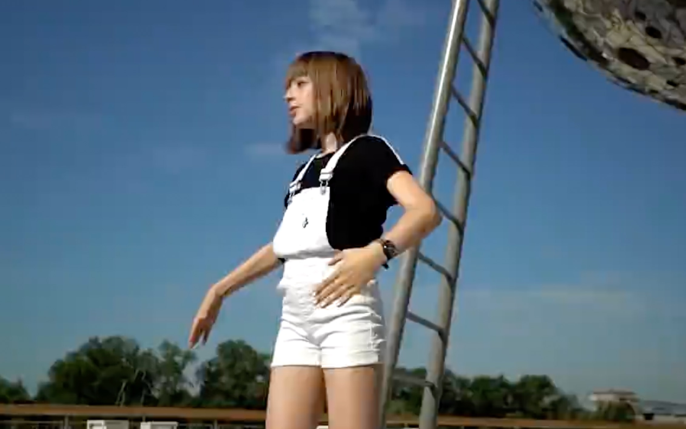 12岁俄罗斯女孩跳机械舞舞蹈街舞可爱