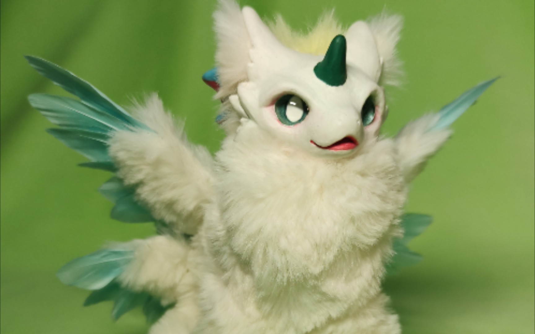 [兽偶]白色毛毛龙w_哔哩哔哩_bilibili