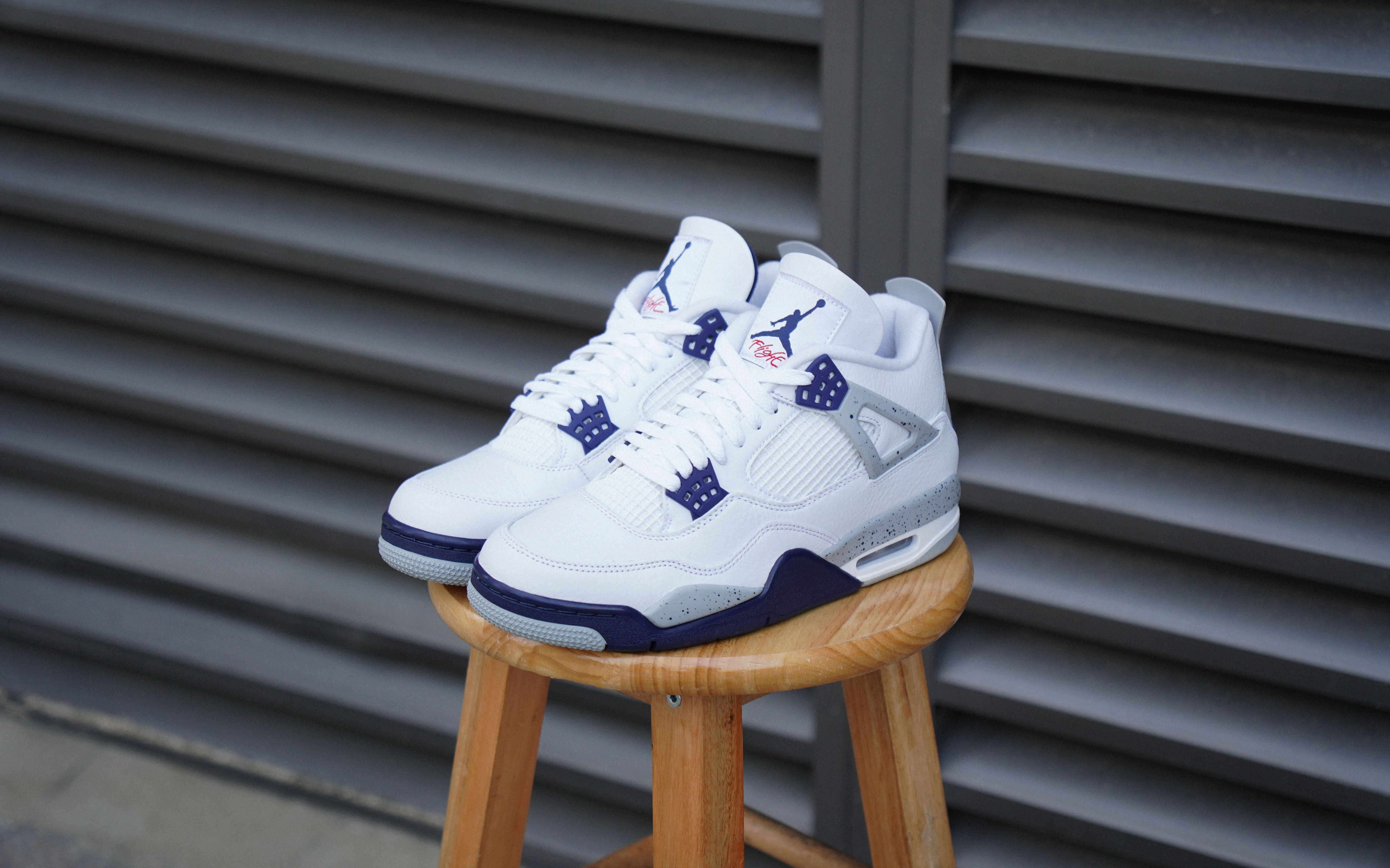 经典搭配上午夜之蓝 · air jordan 4 retro「midnight navy」| 开箱