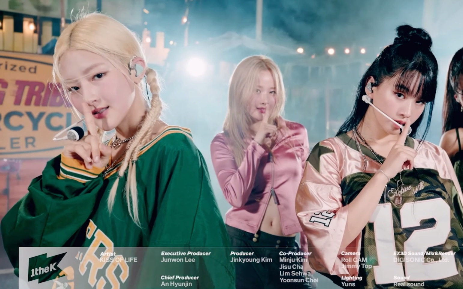 南韩人气新女团 kiss of life 新歌shhh 打歌舞台(戴上耳机效果更佳)