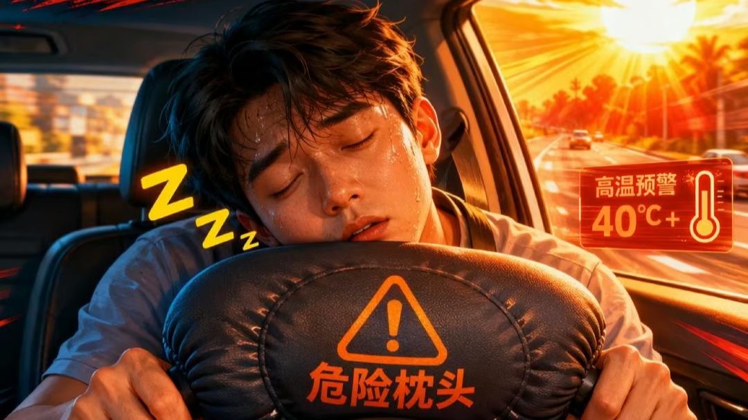 夏天开车犯困？方向盘可不是枕头！😴