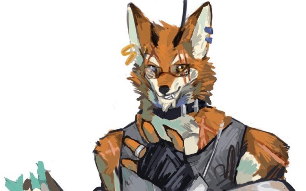 【兽人】放松的画狐狸兽人