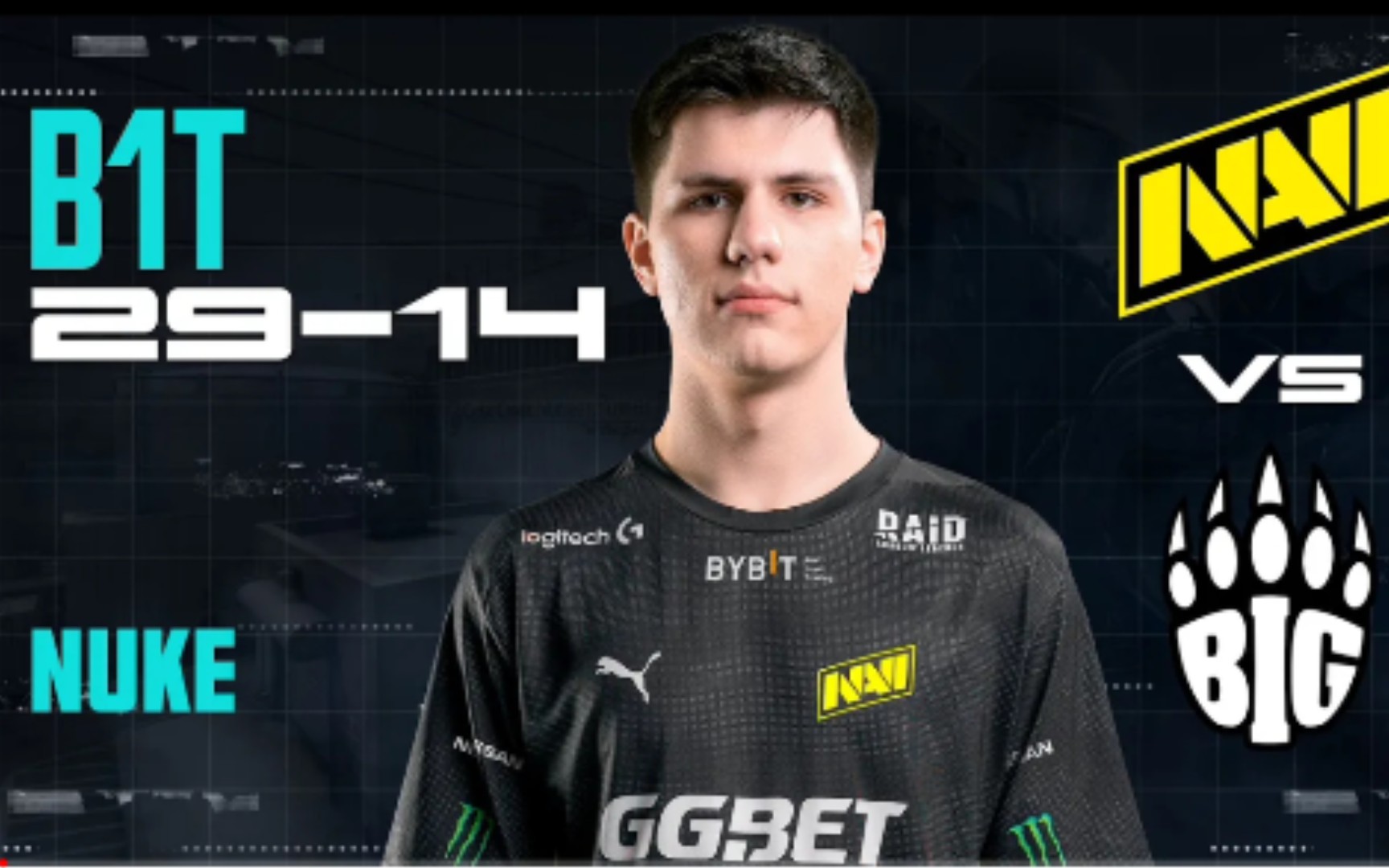 csgo欣赏一下大b哥b1t的爆头艺术