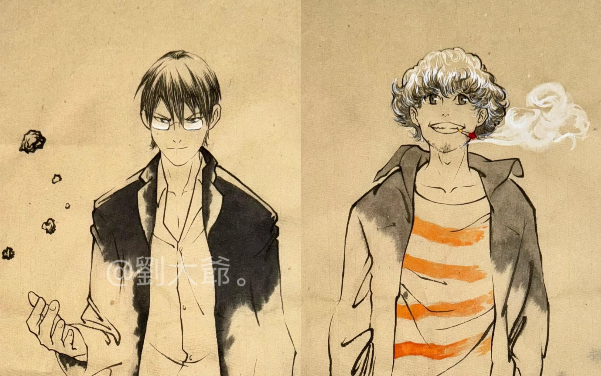 手绘 一人之下系列徐三 徐四徐翔之子#一人之下#徐三#徐四#哪都通