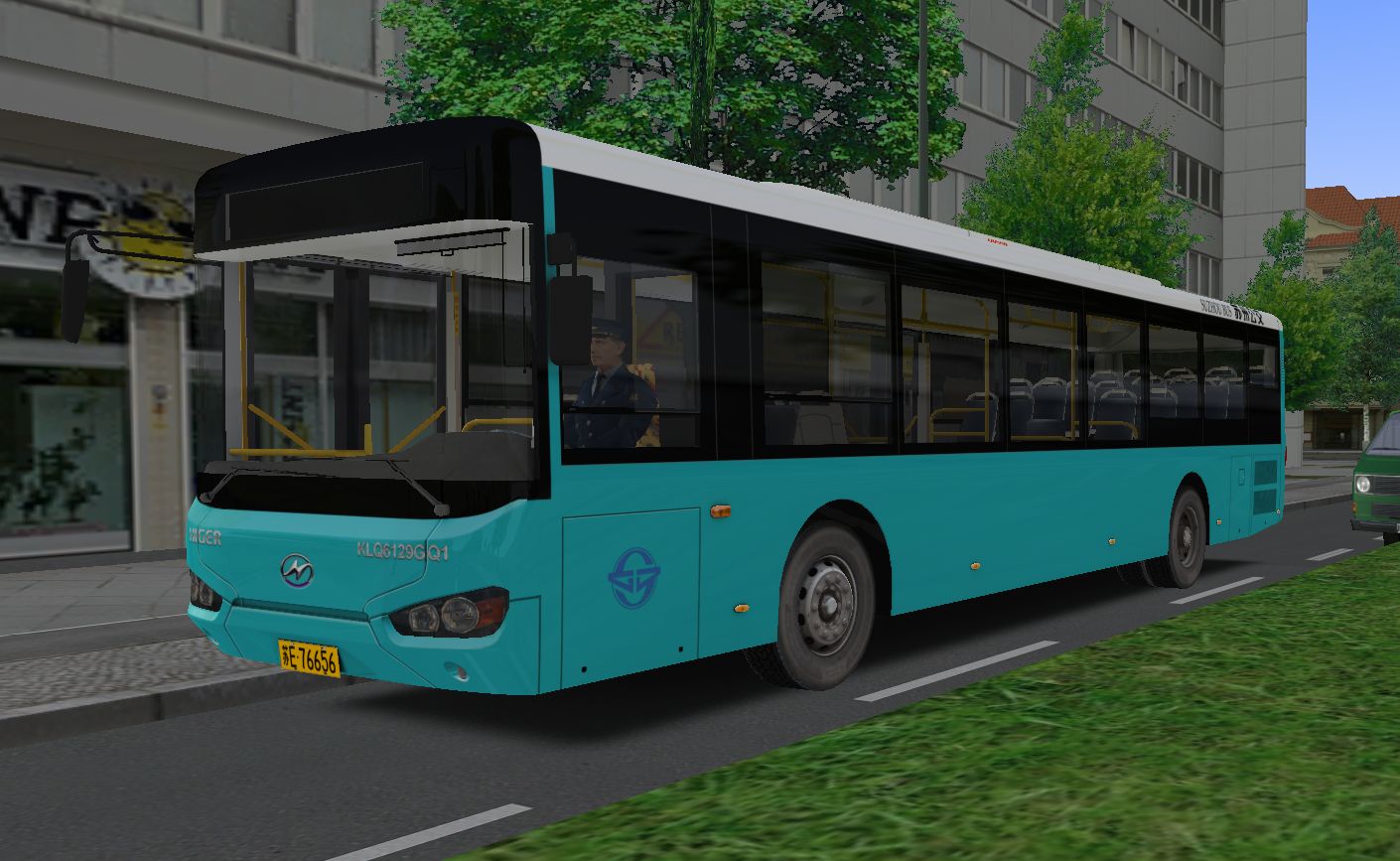 驾驶视频苏州牌照的海格客车klq6129gq1苏州公交涂装金河市16路(地铁