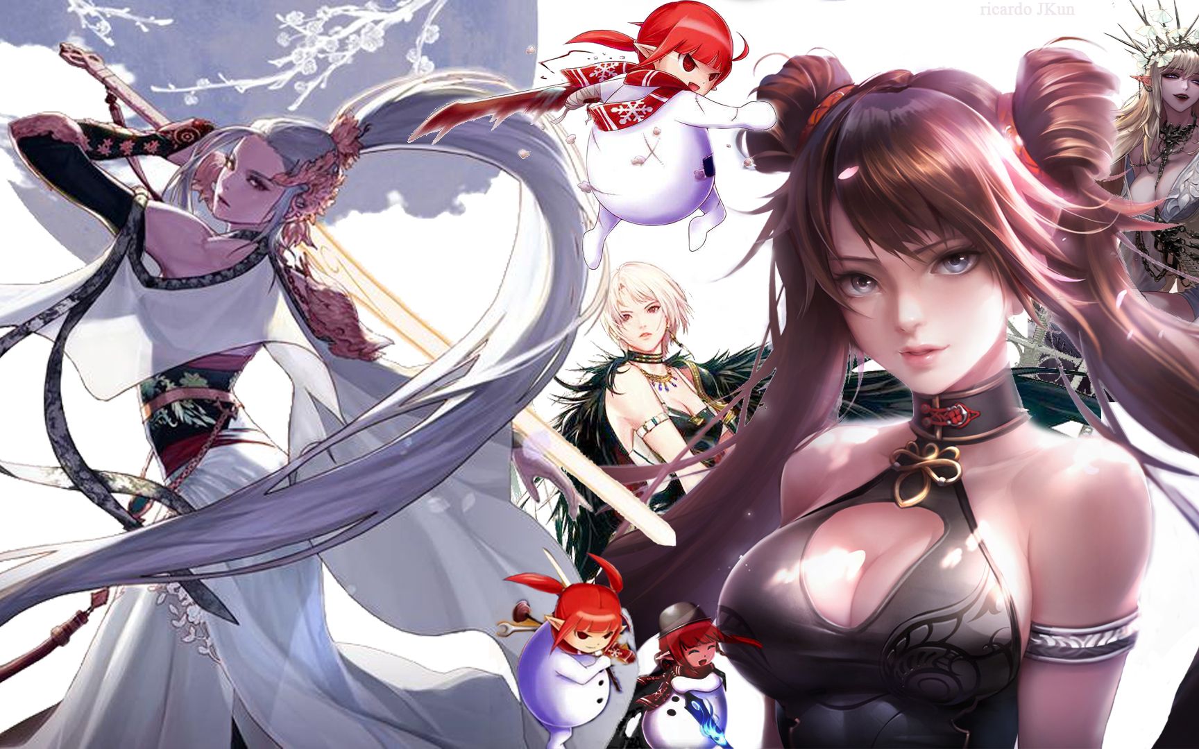 dnf男女鬼剑士男枪手女格斗暗夜使者三觉技能展示