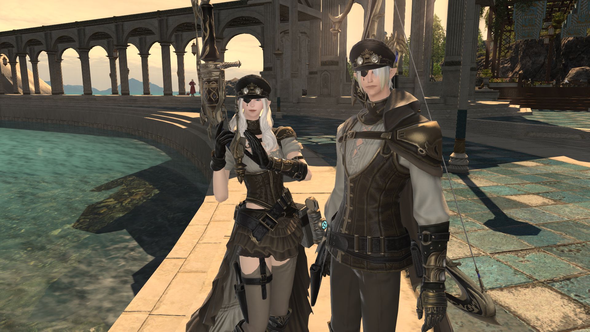 【ff14服装简评】蒸汽朋克风格的史密斯夫妇:伊修加德新型精准套