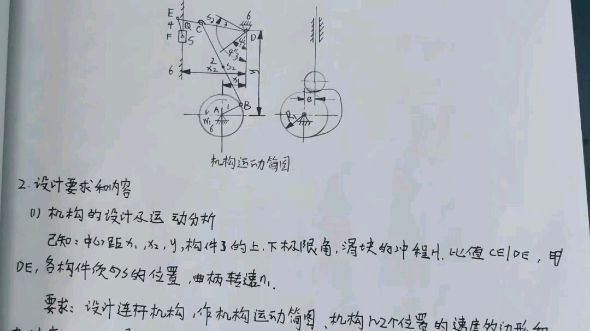 机械原理课程设计压床机构设计(需要要图纸参考请关注+私信)哔哩哔哩bilibili