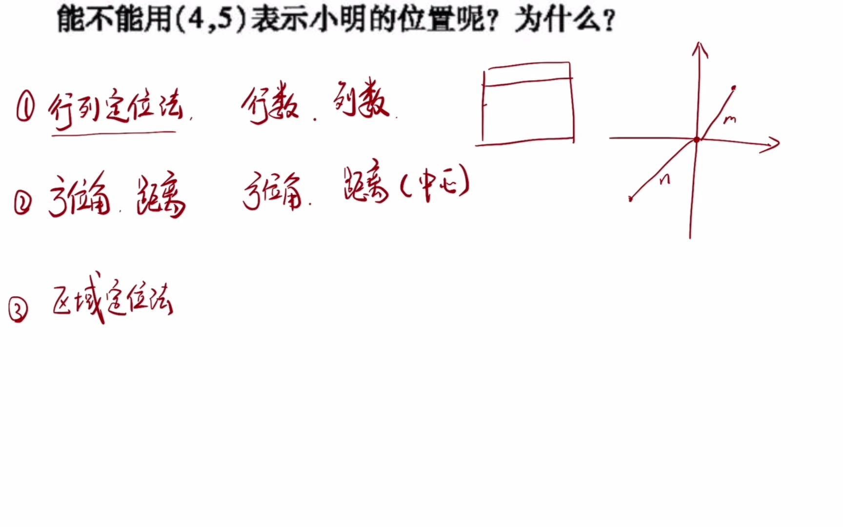 [图]位置与坐标【预习】3.1.1确定位置