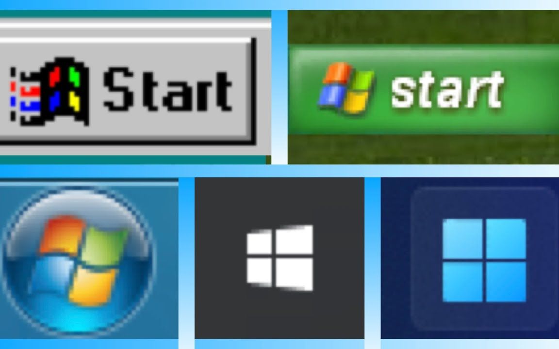[图]微软Windows系统开始菜单发展史（从Windows95到Windows11）