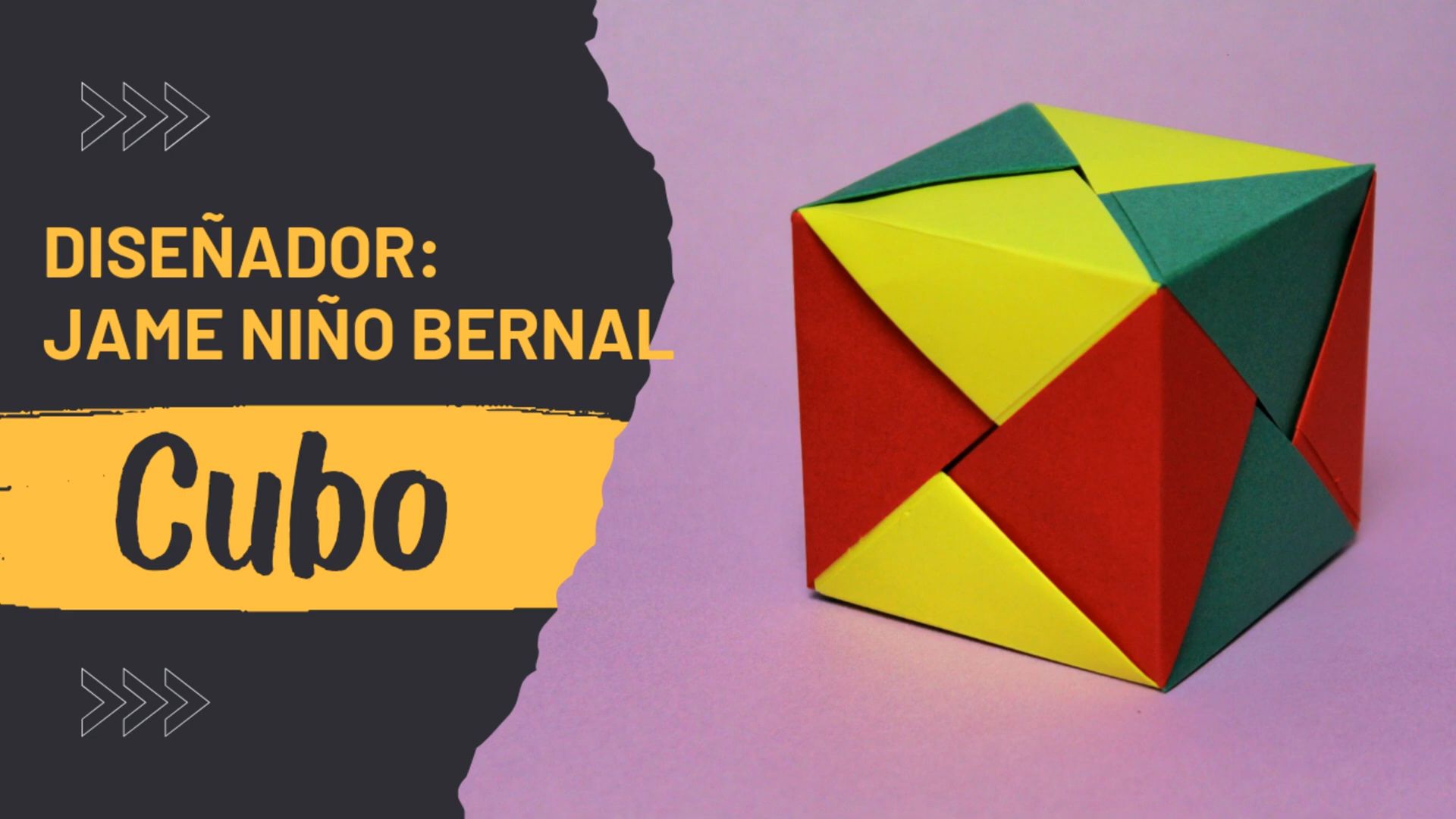 【jaime ni09o bernal】柏拉图多面体立方体折纸花球制作教程