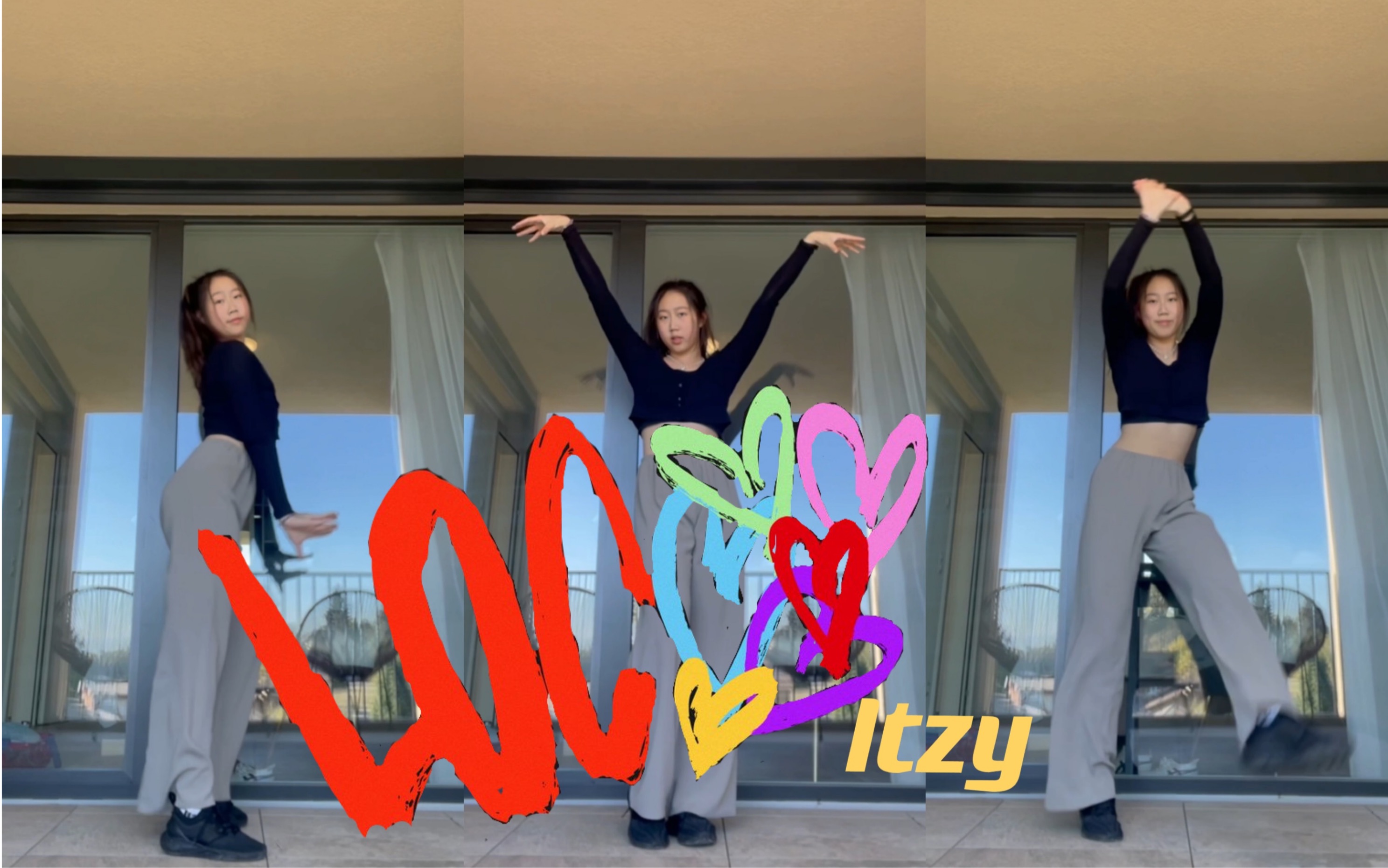 一女的实力翻跳itzy回归新曲loco crazy in love 不愧是劲舞团!