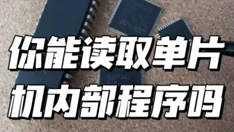 你能读取单片机内部程序吗