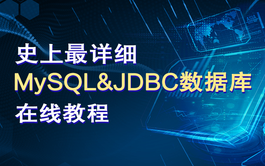 MySQL&JDBC数据库实战入门在线教程数据库全套讲解(MySQL基础+高级+优化+作业题+JDBC编程六部曲)哔哩哔哩bilibili