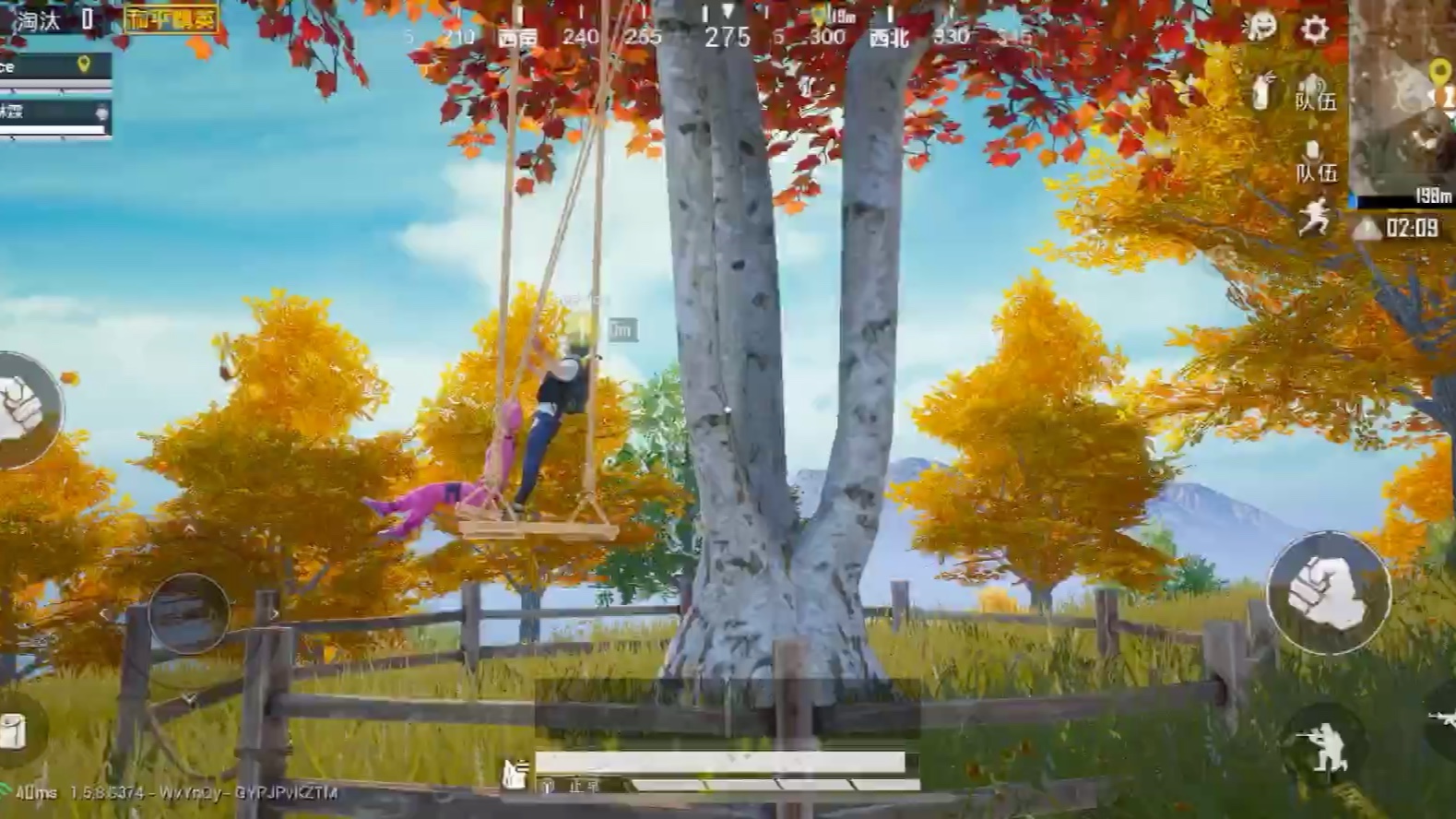 【和平精英】荡秋千应该是吃鸡里面最浪漫的地方了,爱到不行