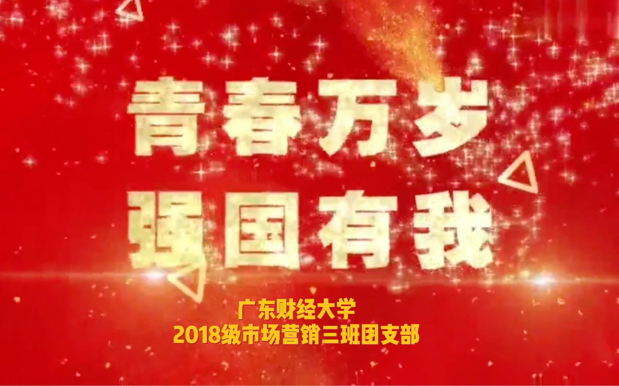 广东财经大学2018级市场营销三班团支部 | “请党放心,强国有我”主题团日哔哩哔哩bilibili