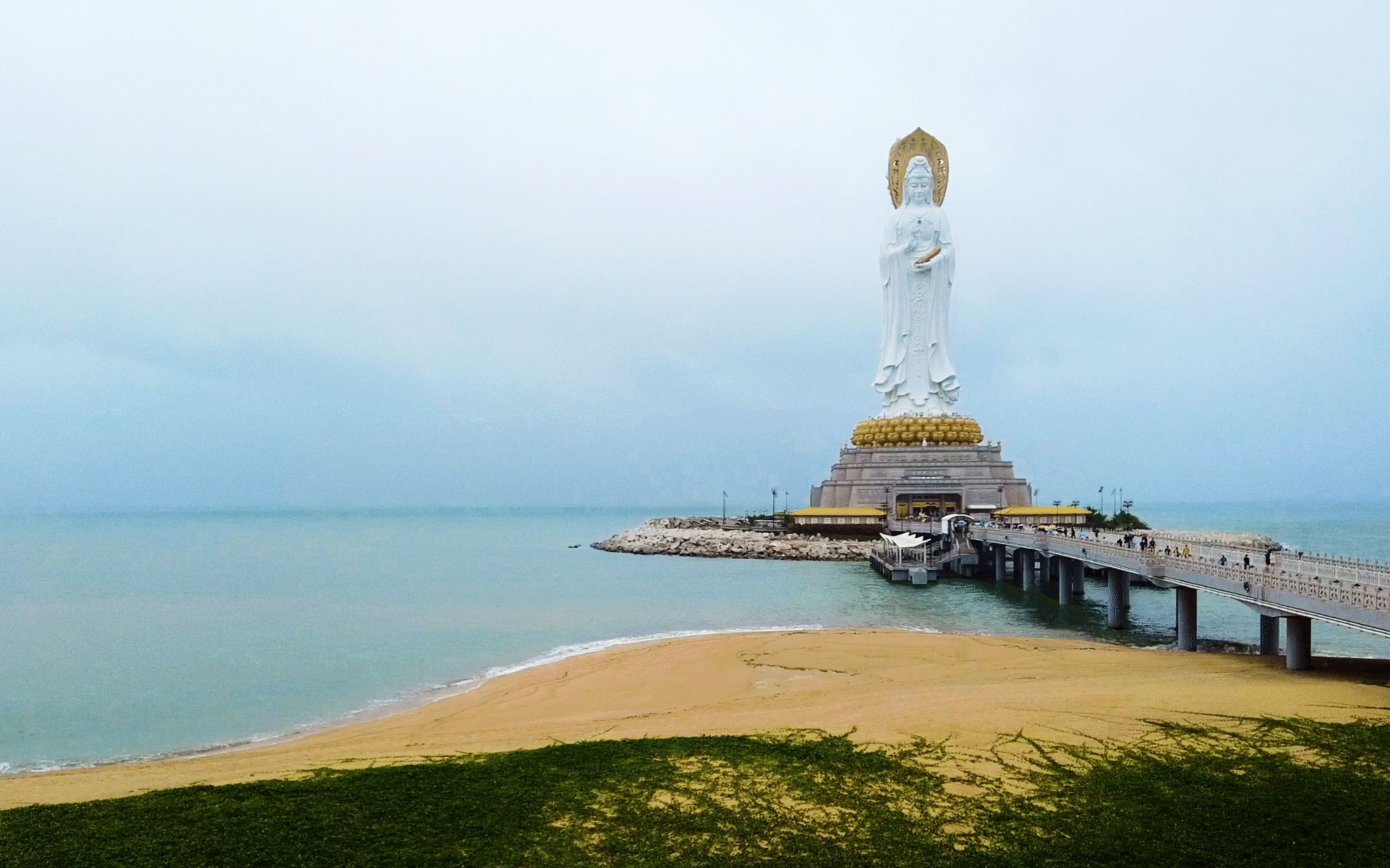 [图]三亚南海观音，世界最高观音像，海南的“镇海之宝”，门票128元，大家觉得值不值呢