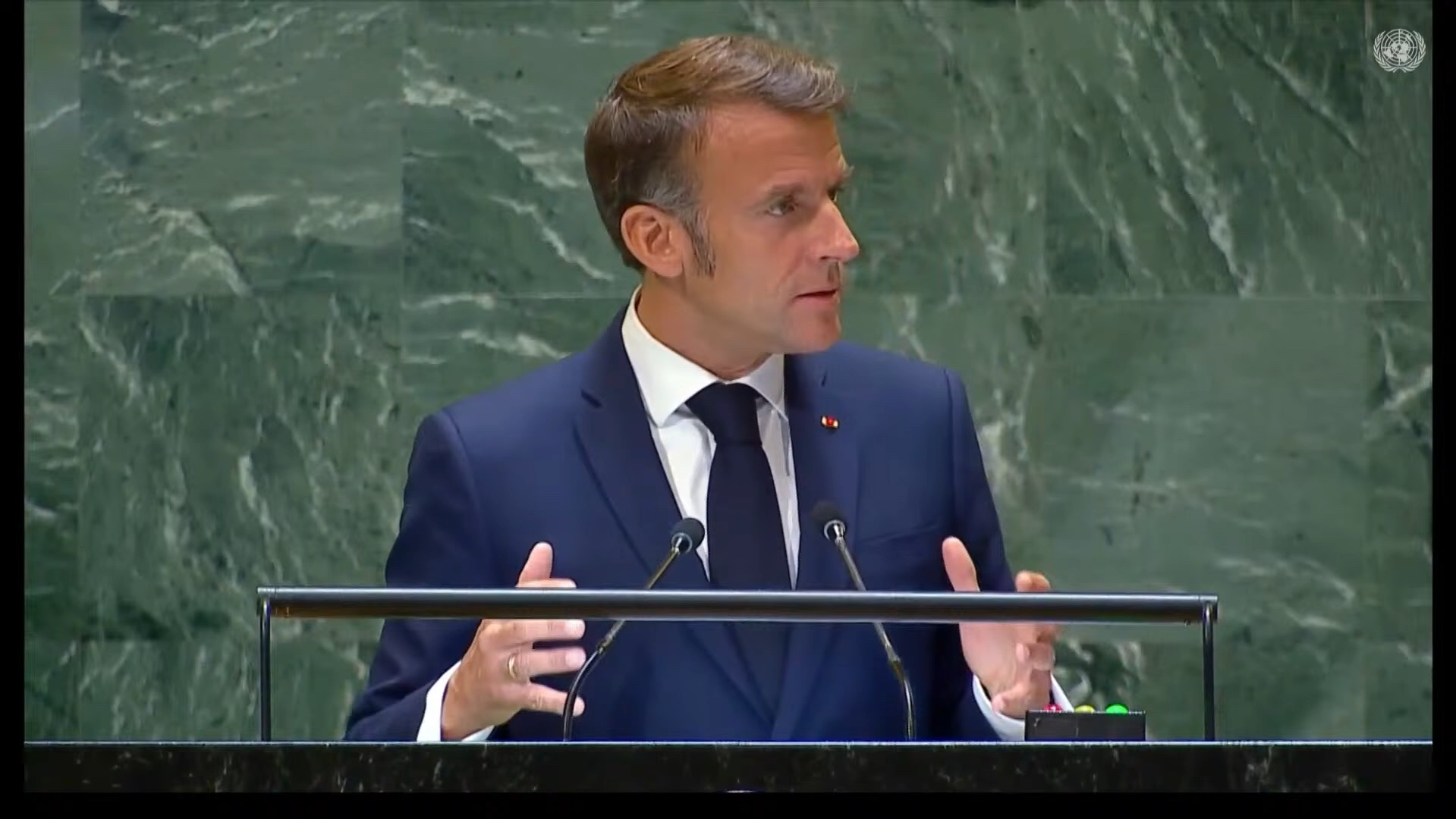 [图]【Emmanuel Macron】马克龙在联合国大会发表演讲 20240925