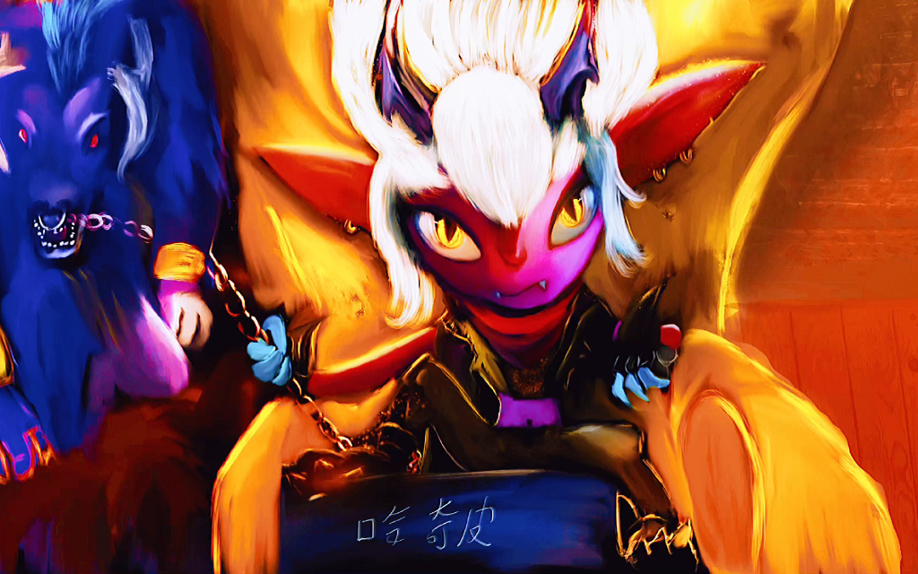 绘画英雄联盟油画版【小恶魔:崔丝塔娜】