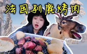 Download Video: 圣诞老人的驯鹿什么味道？10欧的法国丛林烤鹿肉，能比羊肉串好吃吗