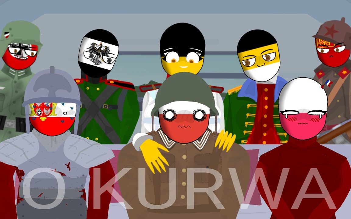 波兰的瓜分 countryhumans shitpost #7 | very lazy | 5 partitions