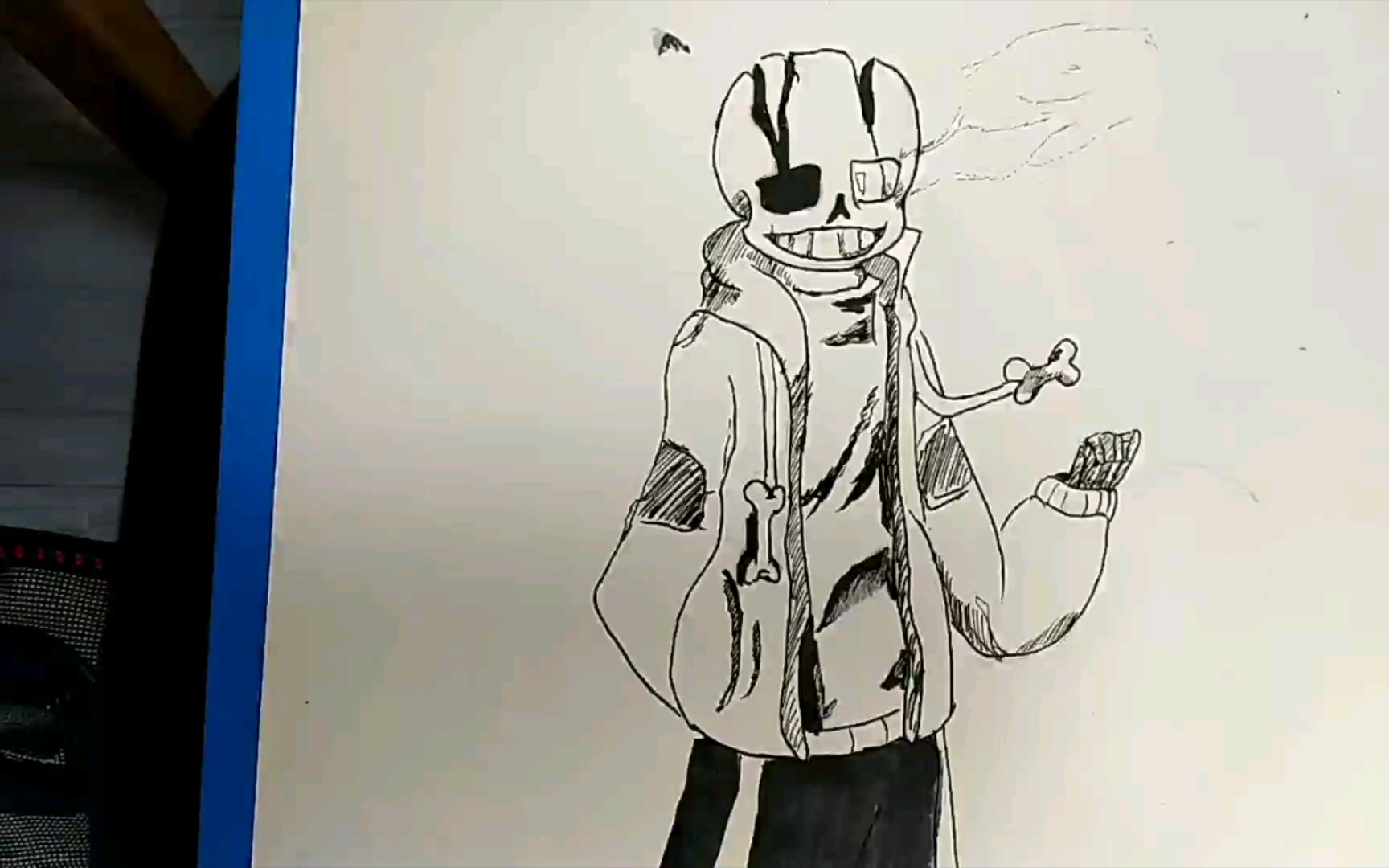 画渣手绘无限黑暗 黑暗sans_哔哩哔哩 (゜-゜)つロ 干杯~-bilibili