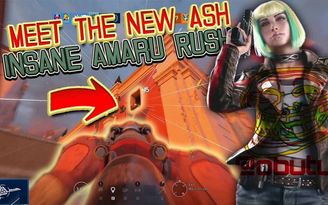 amaru就是新的ash*疯狂rush* | ela菁英皮肤泄露-rainbow six siege