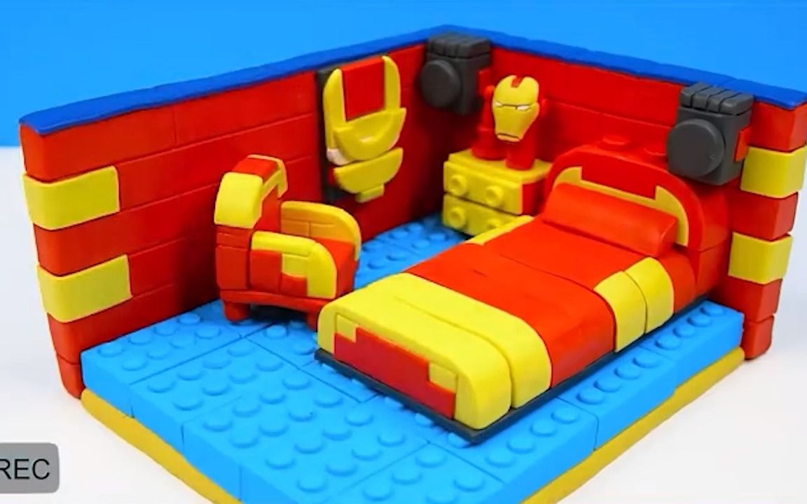 粘土diy英雄场景,蜘蛛侠住进钢铁侠卧室