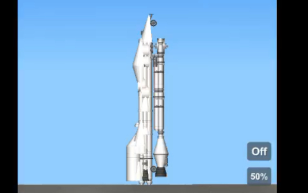 航天模擬器空射火箭登月返回