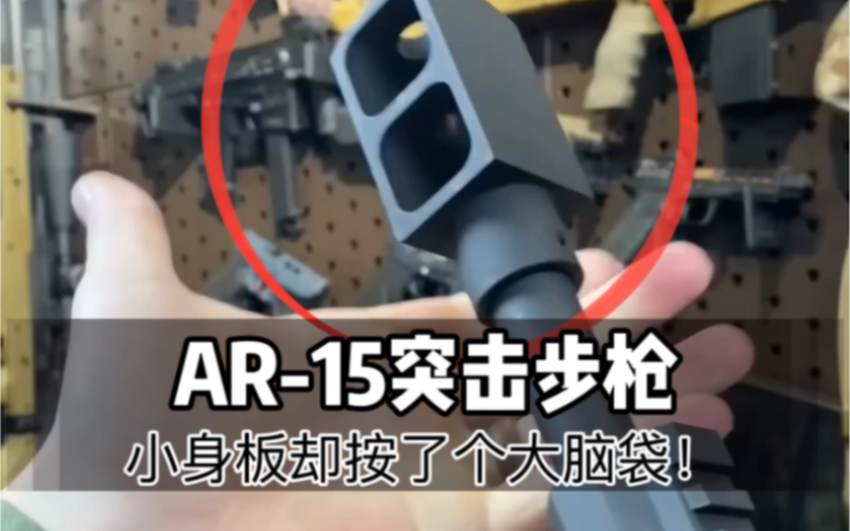 看到这个枪口、你一定想到是哪个玩家自己改装的吧? AR15的怎么会长了这么一个大个脑袋?哔哩哔哩bilibili