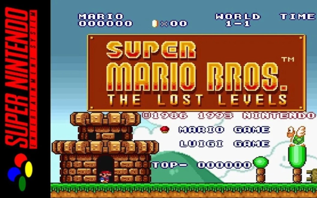 [图]【1080P 60FPS】SFC超级马里奥 失落的关卡（Super Mario Bros The Lost Levers）娱乐通关视频