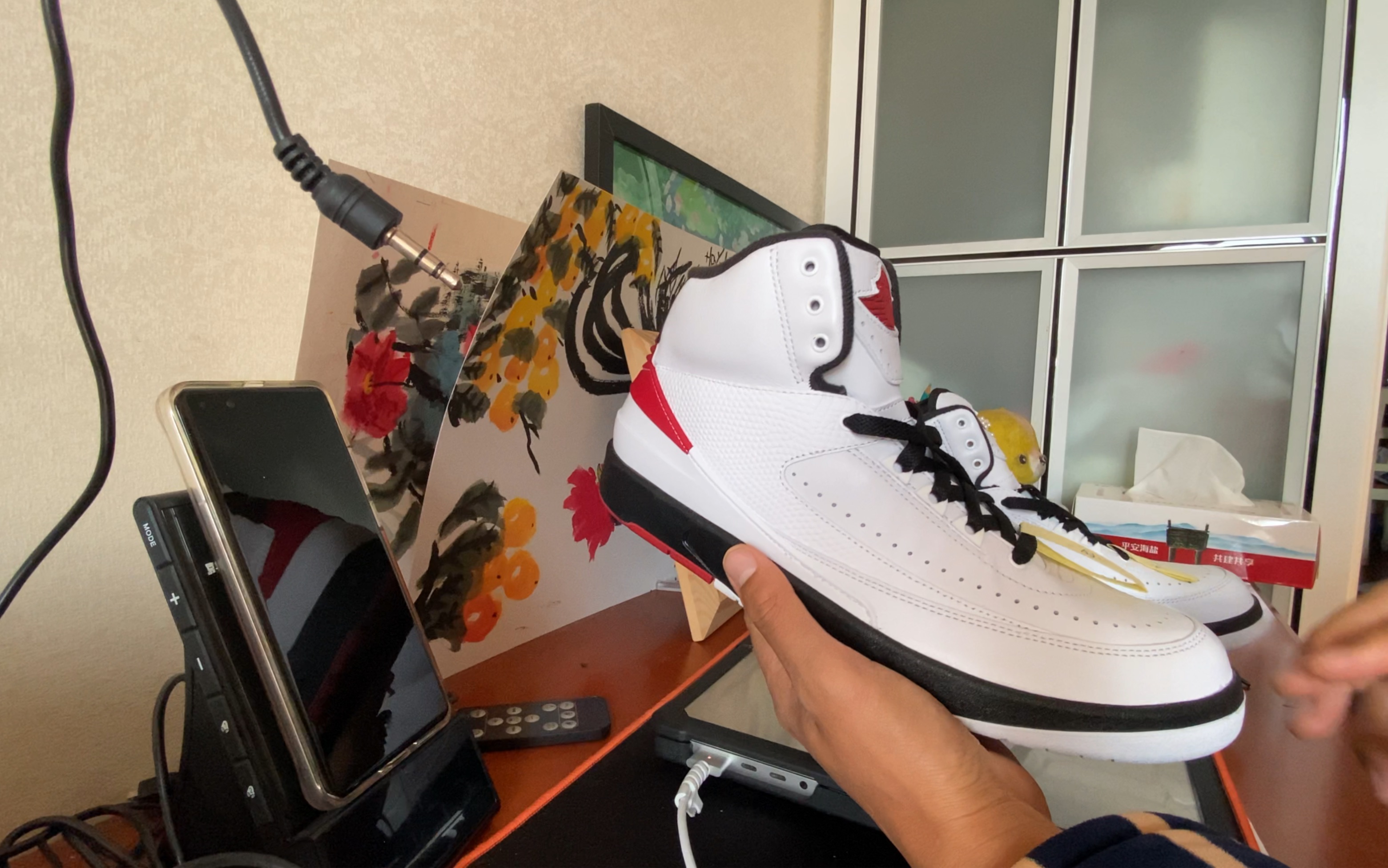 air jordan 2 retro,aj2白红芝加哥配色