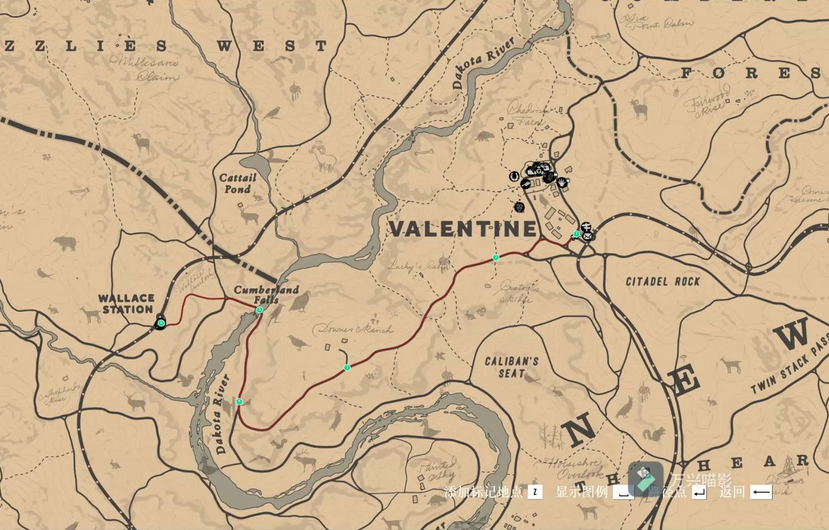 荒野大镖客2瓦伦丁公交 瓦伦丁火车专线2路下行华莱士车站