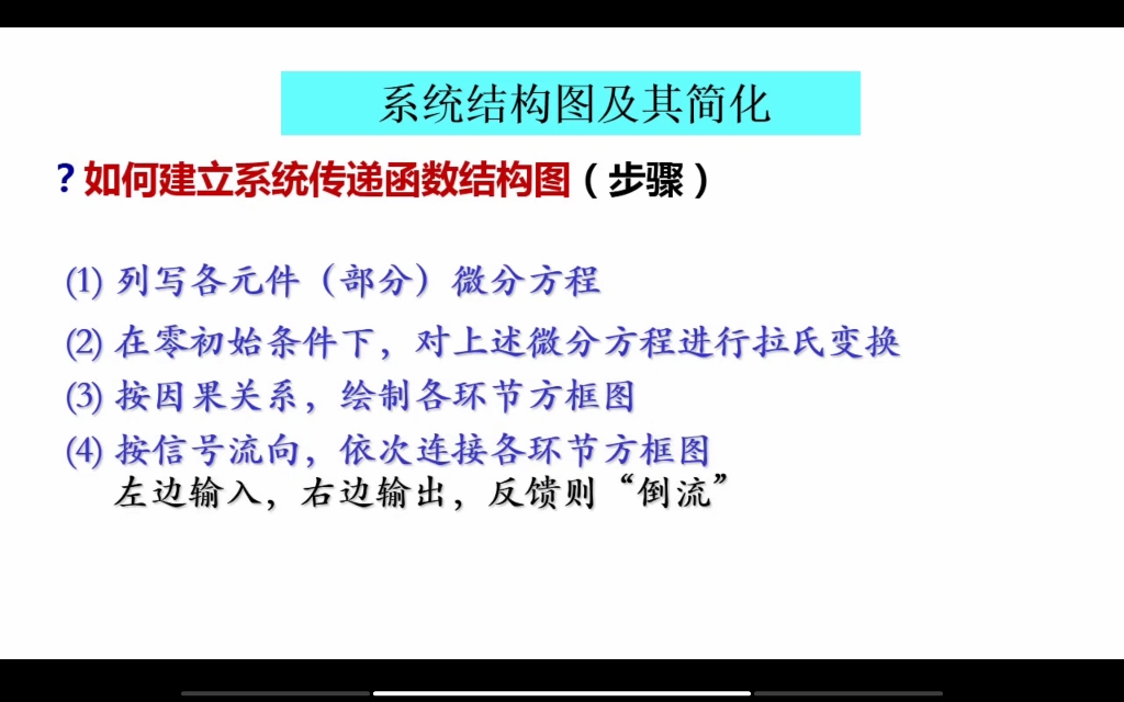 自动控制原理 第二章 系统结构图及其简化 上哔哩哔哩bilibili