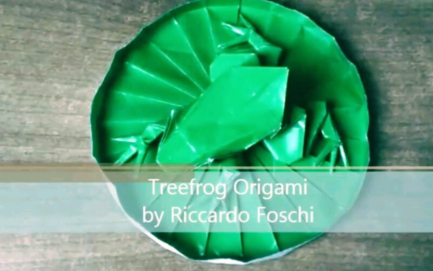 [YOUTUBE]折纸绿色青蛙 (Riccardo Foschi)哔哩哔哩bilibili