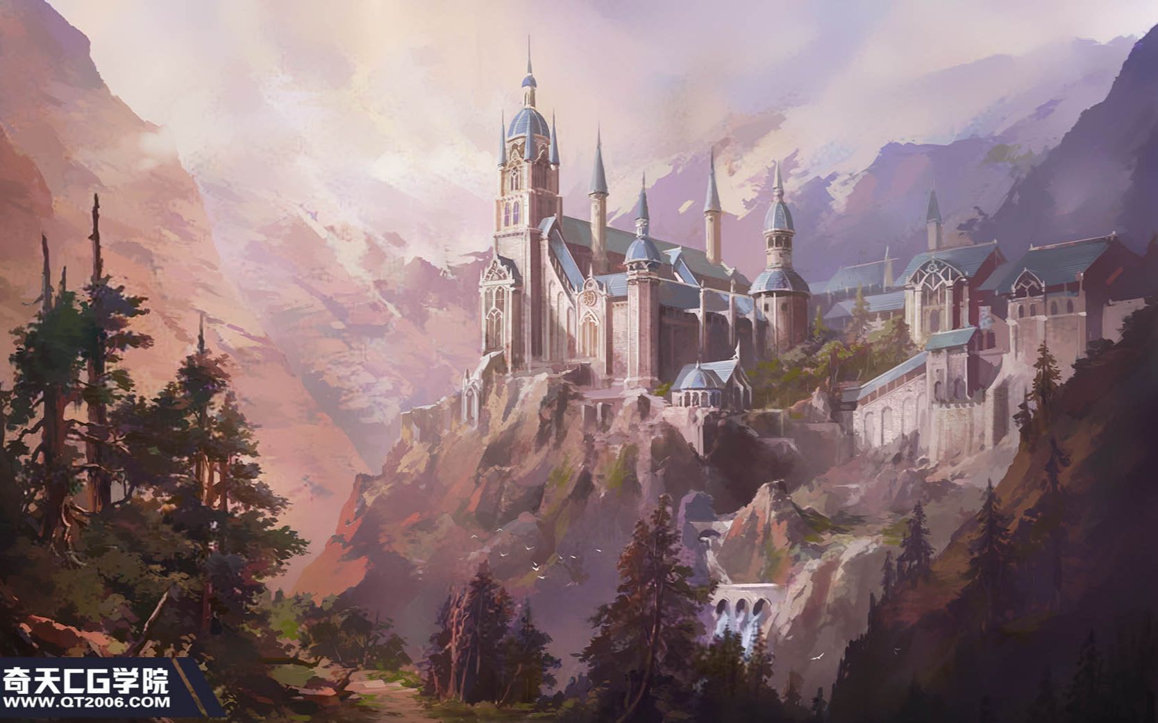 场景板绘教程场景原画教程画出具有恢弘气势的场景氛围原画