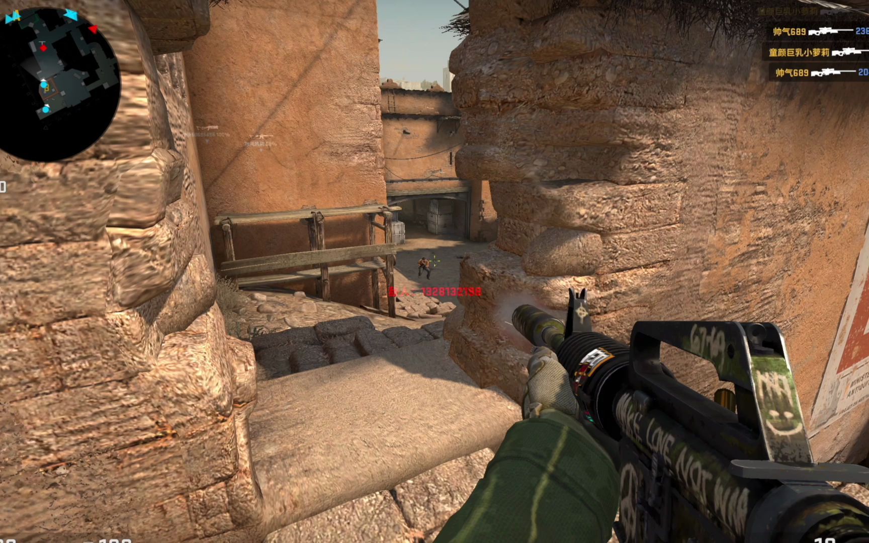 【csgo】沙漠2发现了一个阴人的好位置!(老六专属)