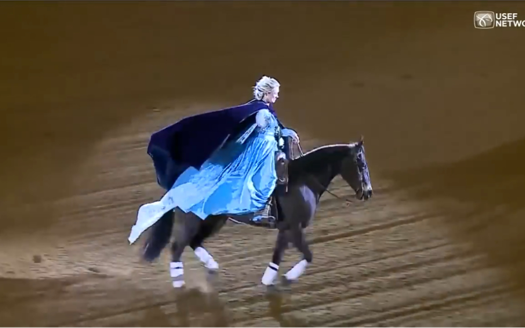 冰雪奇缘x西部马术reining表演