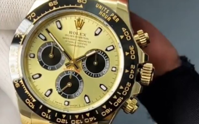 bt工厂劳力士余文乐同款金胶迪腕表细节做工讲解评测