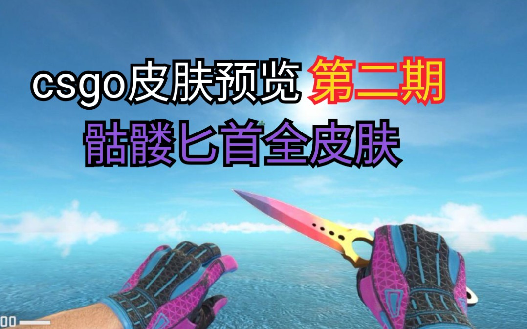 【CSGO】骷髅匕首全皮肤展示(送出一个印花)_哔哩哔哩_bilibili