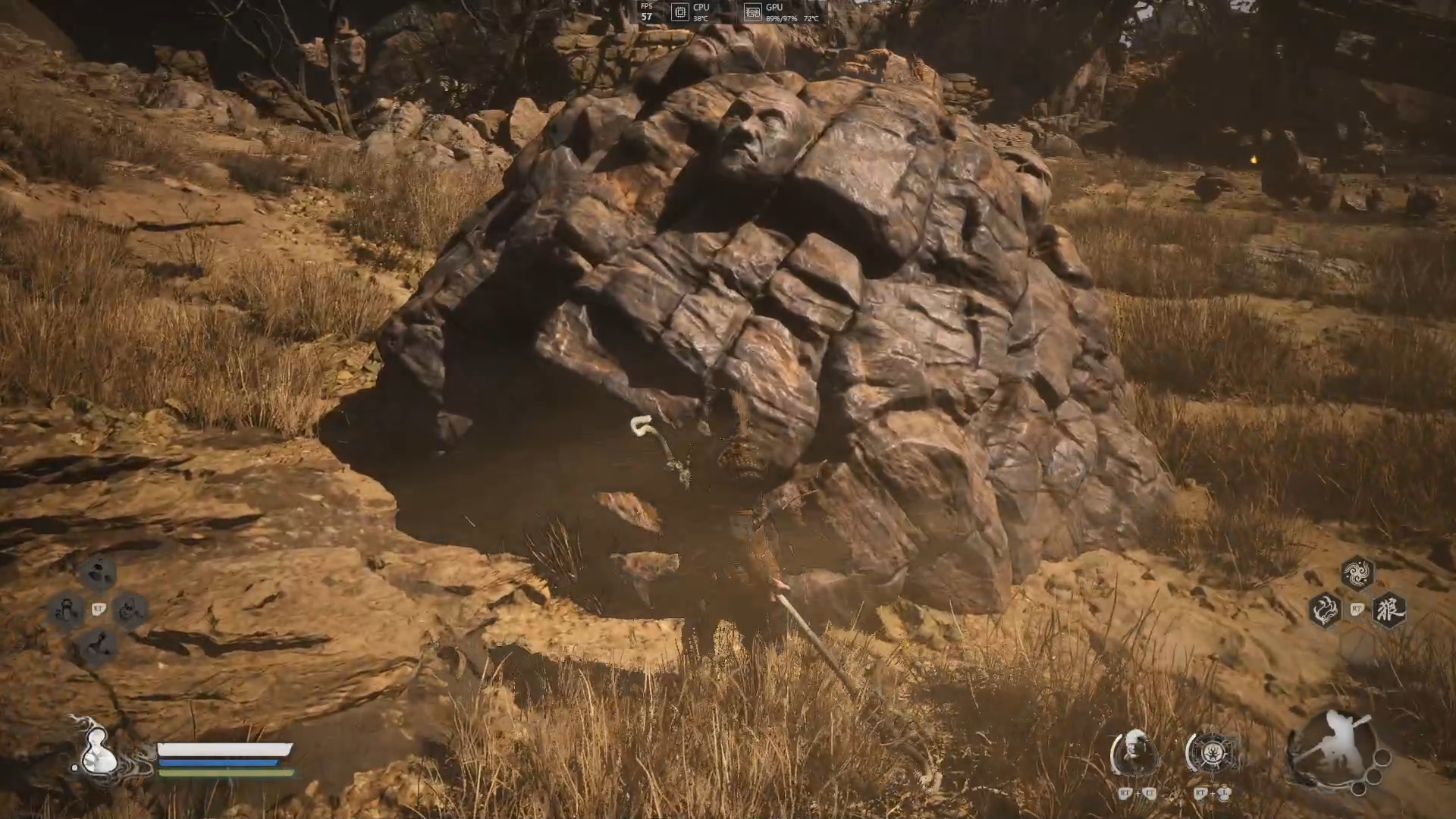 黑神话悟空-石头人互殴(石敢当vs石先锋)