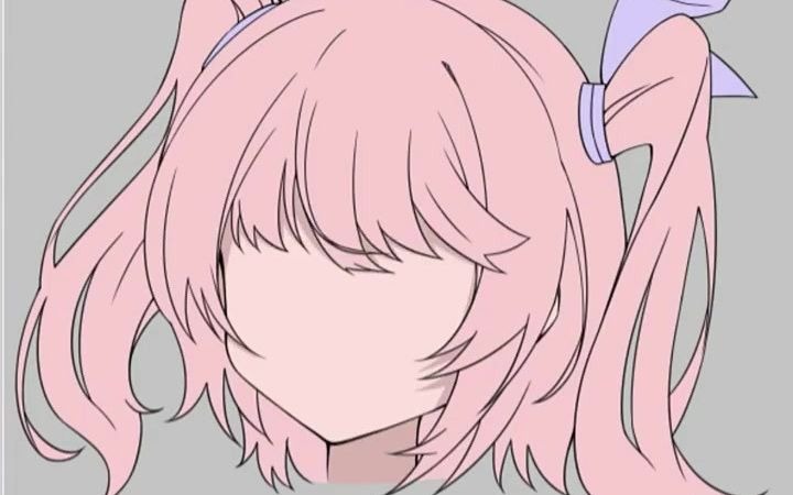 【板绘案例教学】女生双马尾画法