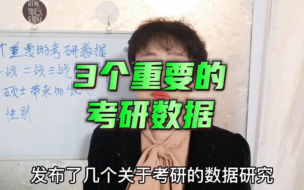 三个重要的考研数据,关于二战、工资收益和性别哔哩哔哩bilibili