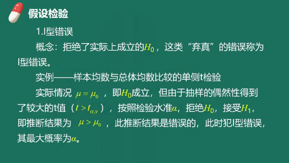 [图]卫生统计学——0305 两独立样本均数比较的t检验.假设检验的注意事项