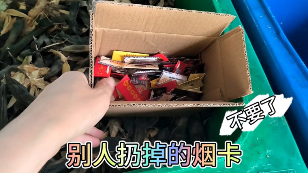 有人把烟卡扔垃圾桶了,原来是假烟卡,路边捡到奥特曼闪耀版卡包