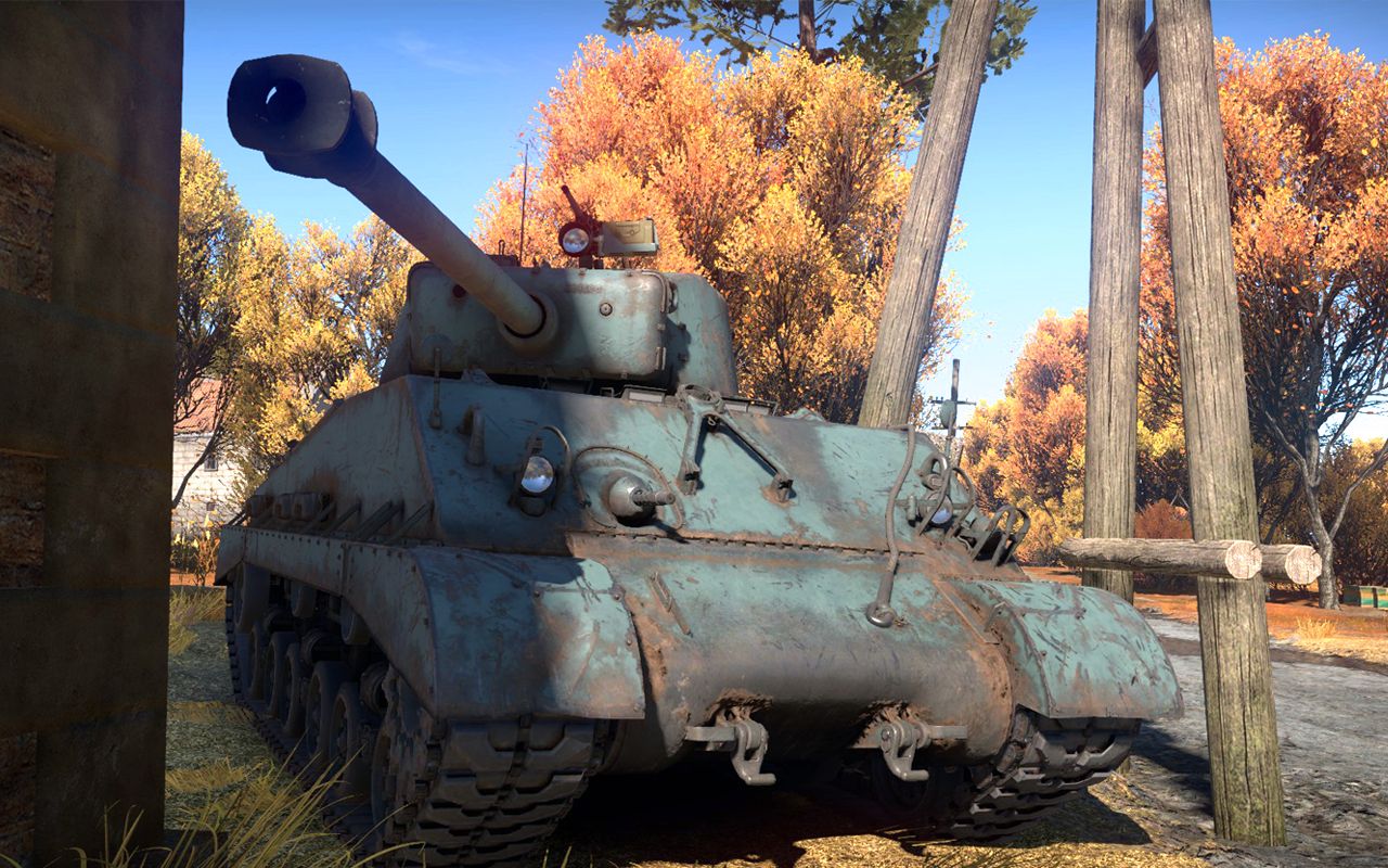 墙角杀手 暗中观察 m4a3(76)w"雪曼"日本陆自 - war thunder 战争雷霆