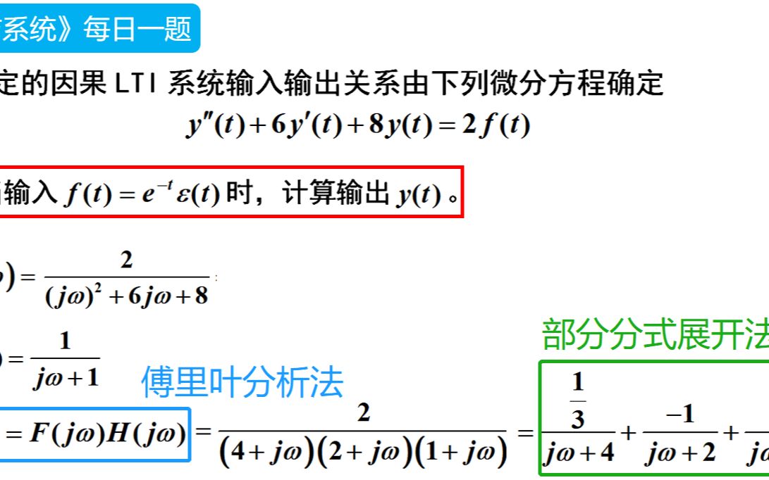 【第66题】▏知识点:LTI连续系统的频域分析2哔哩哔哩bilibili